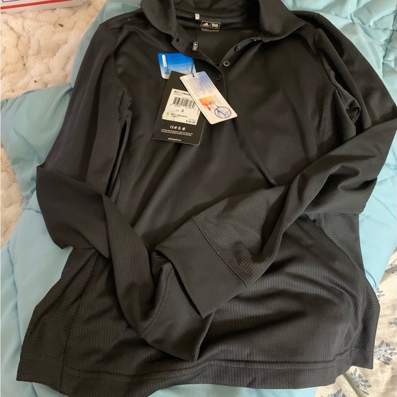 adidas Jackets & Blazers - Adidas Black ClimaCool Polo Shirt